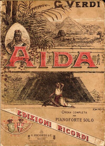 Partituuromslag: Verdi - Aida