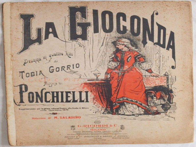Partituuromslag: Ponchielli - La Gioconda