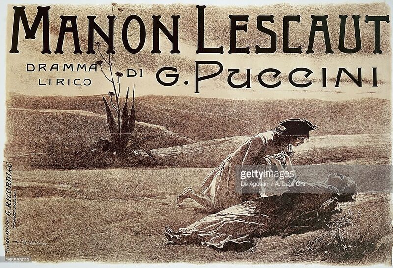 Partituuromslag: Puccini - Manon